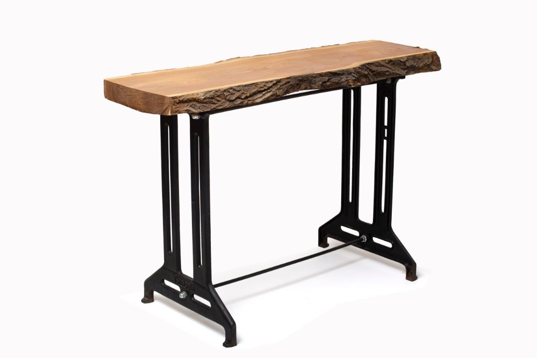 کنسول اسلب توت با پایه چرخ خیاطی سینگر