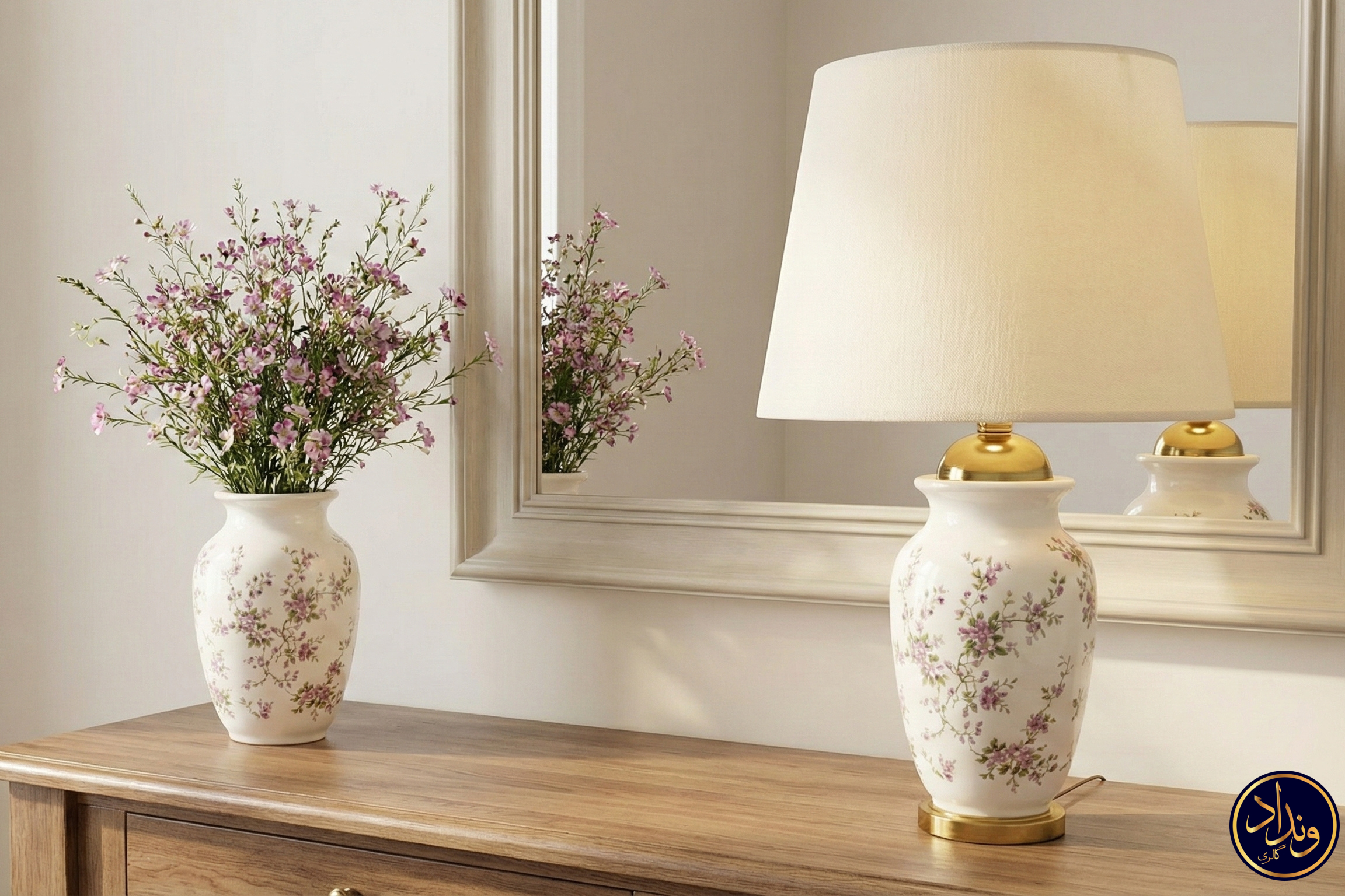 آباژور سرامیکی مدل بلوم